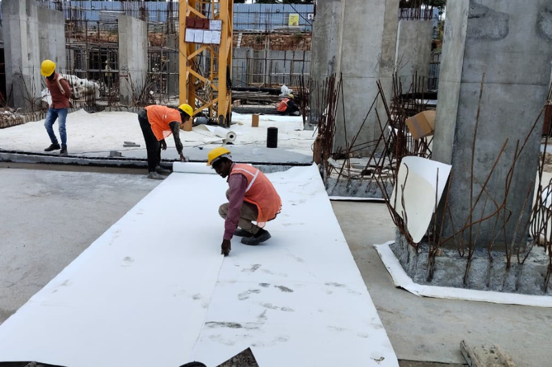 Basement waterproofing application