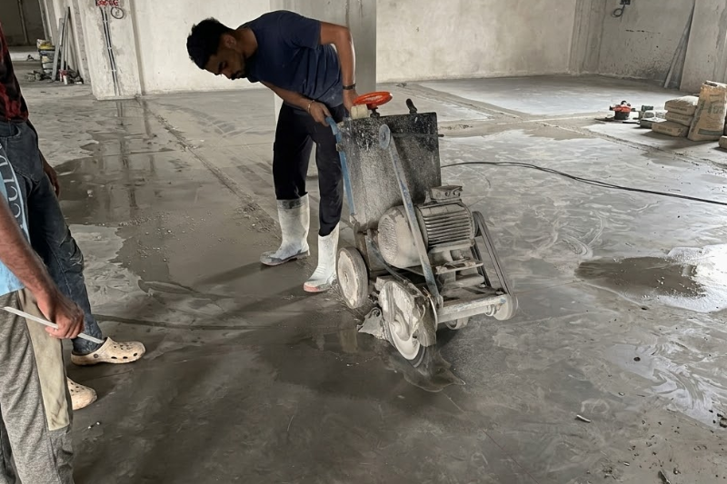 Flooring surface protection project