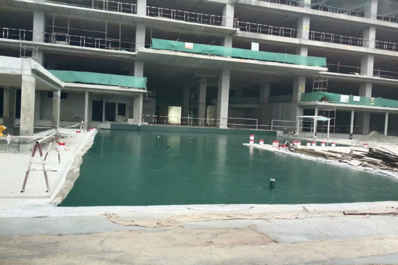 Podium waterproofing project