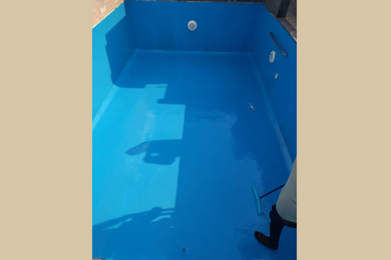 Swimming pool waterproofing